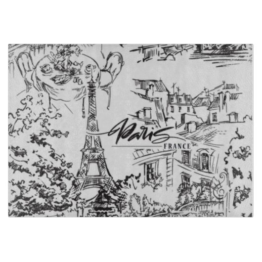 Planche À Découper Toile Tour Eiffel (Devant)