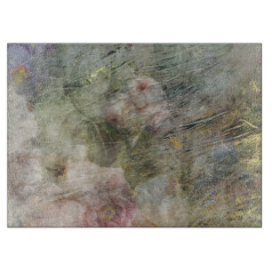Planche À Découper Toile vintage à huile victorienne rose violet Flor