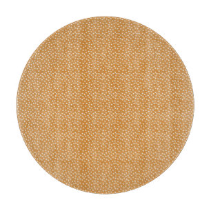 PLANCHE À DÉCOUPER TOMBER D'OR AVEC DE PETITS CERCLES BLANCS