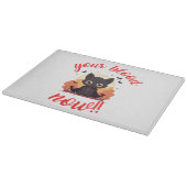 Planche À Découper TON SANG MAINTENANT !! - Chat vampire (Coin)