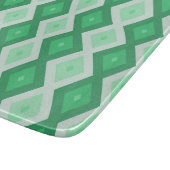 Planche À Découper Tons de motif diamant vert (Coin)