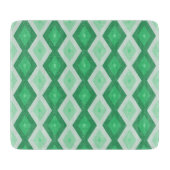 Planche À Découper Tons de motif diamant vert (Devant)