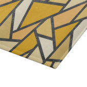 Planche À Découper Tons de motif en vitrail jaune (Coin)