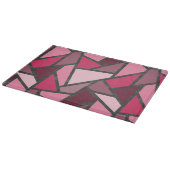 Planche À Découper Tons de motif en vitrail rose (Coin)