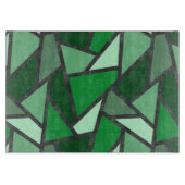 Planche À Découper Tons de motif en vitrail vert (Devant)