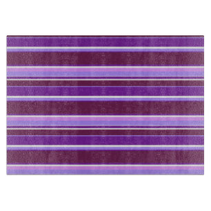 Planche À Découper Tons de rayures violettes