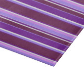 Planche À Découper Tons de rayures violettes (Coin)