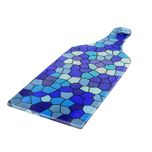 Planche À Découper Tons de verre de couleur bleue par Shirley Taylor
