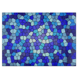 Planche À Découper Tons de verre de couleur bleue par Shirley Taylor