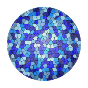 Planche À Découper Tons de verre de couleur bleue par Shirley Taylor