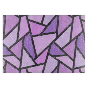 Planche À Découper Tons du motif en vitrail lilas
