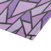 Planche À Découper Tons du motif en vitrail lilas (Coin)