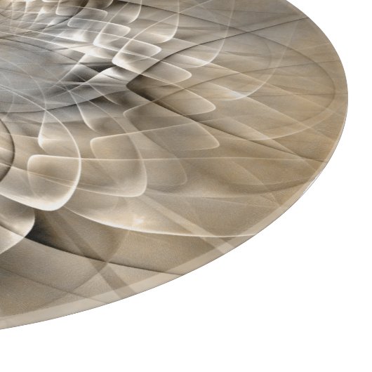 Planche À Découper Tons Terre Abstrait Art fractal moderne Texture (Coin)