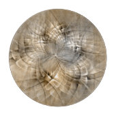 Planche À Découper Tons Terre Abstrait Art fractal moderne Texture (Devant)