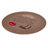 Planche À Découper Too Glam To Care – Chic Quote  (Coin)