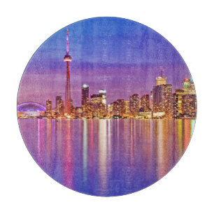 Planche À Découper Toronto Skyline à Dusk