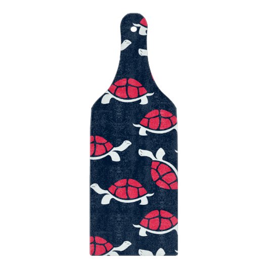 Planche À Découper Tortue à thème foncé (Devant)