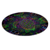 Planche À Découper Tortue de mer Boho : Motif psychédélique mandala (Coin)