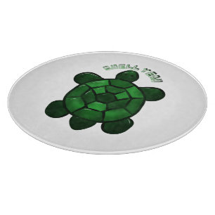Planche À Découper Tortue mignonne personnalisée et sur mesure