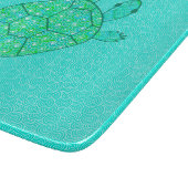 Planche À Découper Tortue tourbée arabesque - nuances de vert (Coin)