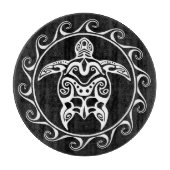 Planche À Découper Tortue tribale blanche (Devant)