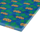 Planche À Découper Tortues bleues et vertes de mer verte (Coin)