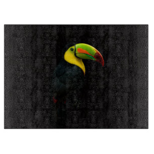 Planche À Découper Toucan à bec caréné Black 4 Luxe Glass board