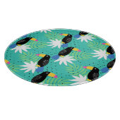 Planche À Découper Toucans sur Teal (Coin)