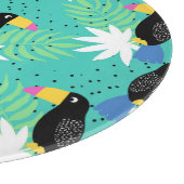 Planche À Découper Toucans sur Teal (Coin)