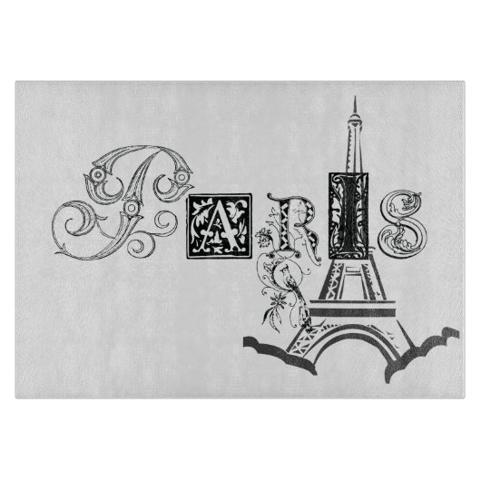 Planche À Découper Tour Eiffel de Paris (Devant)