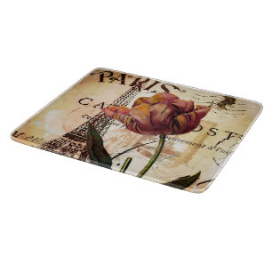 Planche À Découper Tour Eiffel et tulip