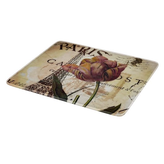 Planche À Découper Tour Eiffel et tulipe (Coin)