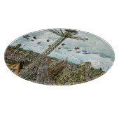 Planche À Découper Tour européen d'oscillation d'aquarelle des (Coin)