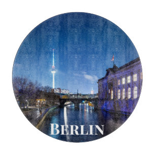 Planche À Découper Tour TV et île musée à Berlin, Allemagne