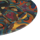 Planche À Découper tourbillon coloré abstrait (Coin)