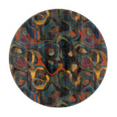 Planche À Découper tourbillon coloré abstrait (Devant)