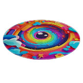 Planche À Découper Tourbillon d'imagination colorée (Coin)