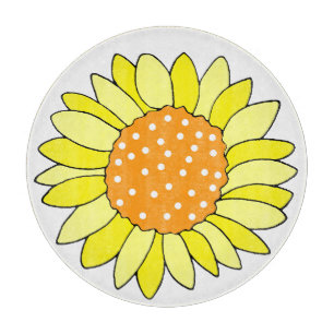 Planche À Découper Tournesol à main