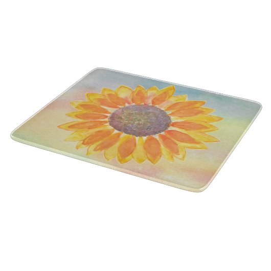 Planche À Découper Tournesol aquarelle (Coin)