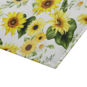 Planche À Découper Tournesol Aquarelle 7 (Coin)