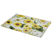 Planche À Découper Tournesol Aquarelle 7 (Coin)