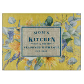 Planche À Découper Tournesol assaisonné avec la cuisine de maman d'am (Devant)