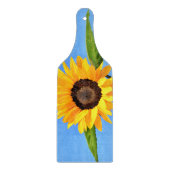 Planche À Découper Tournesol contre soleil sur ciel bleu - été (Devant)