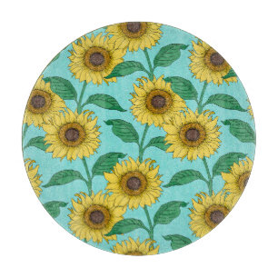 Planche À Découper Tournesol Illustration Mode Répéter le Motif