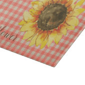 Planche À Découper Tournesol sur En vichy (Coin)