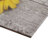 Planche À Découper Tournesol sur une table en bois (Coin)