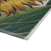 Planche À Découper Tournesol Vintage Damas Fleur Art (Coin)
