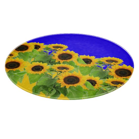 Planche à découper Tournesols (Coin)