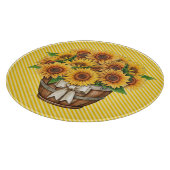 Planche À Découper Tournesols En Jaune (Coin)