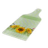 Planche À Découper Tournesols sur damier (Coin)